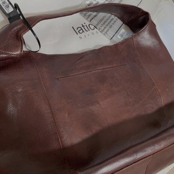 Latico Leathers Petite Lindsey Brown Shoulder Bag See Description - Picture 7 of 9
